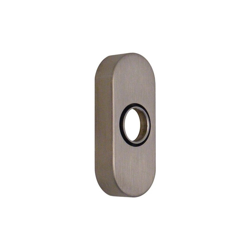 Rosace ovale pour portes métalliques, Conditionnement**:Boîte,Catégorie:80 mm,80mm:brossé